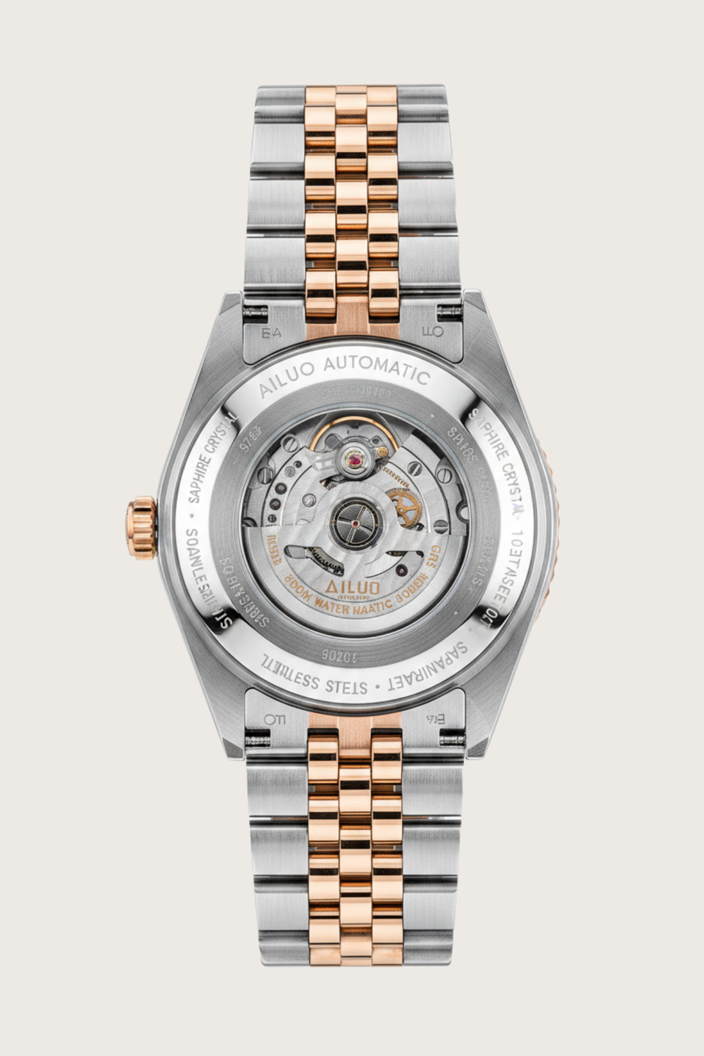 Ailuo Cocoa Hive | Two-Tone Rose Gold Automatic Watch (45530668)