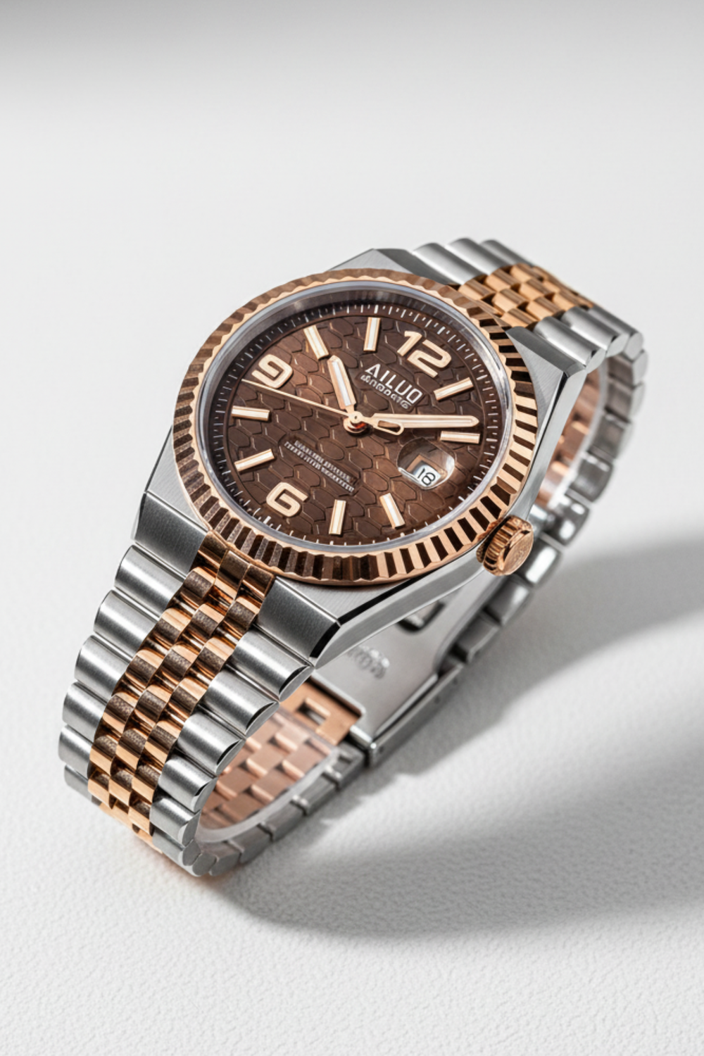 Ailuo Cocoa Hive | Two-Tone Rose Gold Automatic Watch (45530668)