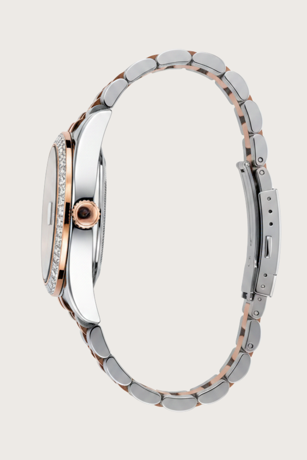 Ailuo Imperial Cocoa | Two-Tone Rose Gold Automatic Diamond Watch