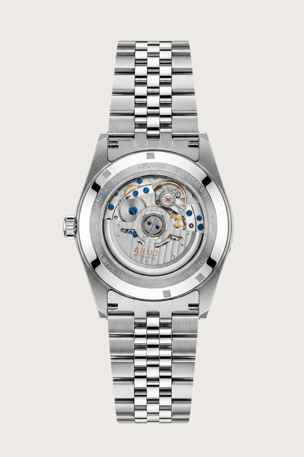 Ailuo Obsidian Hive | Silver Automatic Watch
