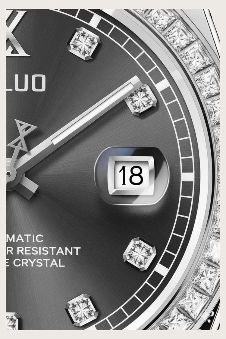Ailuo Sterling Mist | All-Silver Automatic Diamond Watch
