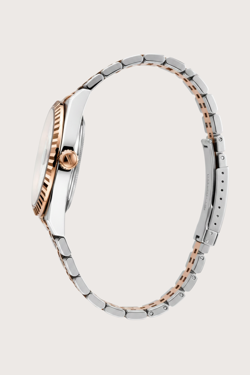Ailuo White Hive | Two-Tone Rose Gold Automatic Watch