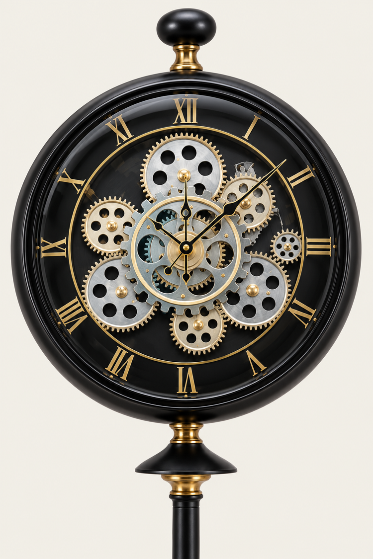 Ornate Pedestal Luxury Floor Clock