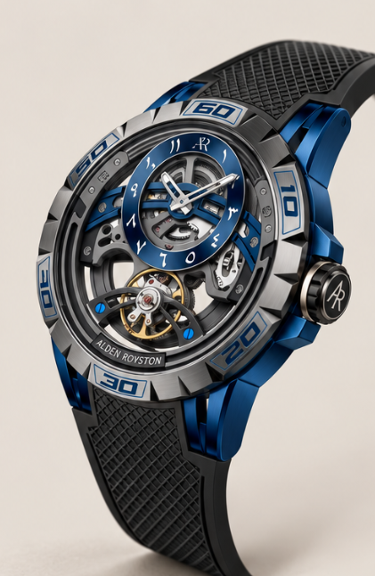Architect of Time Automatic Movement Watch - Grey & Black