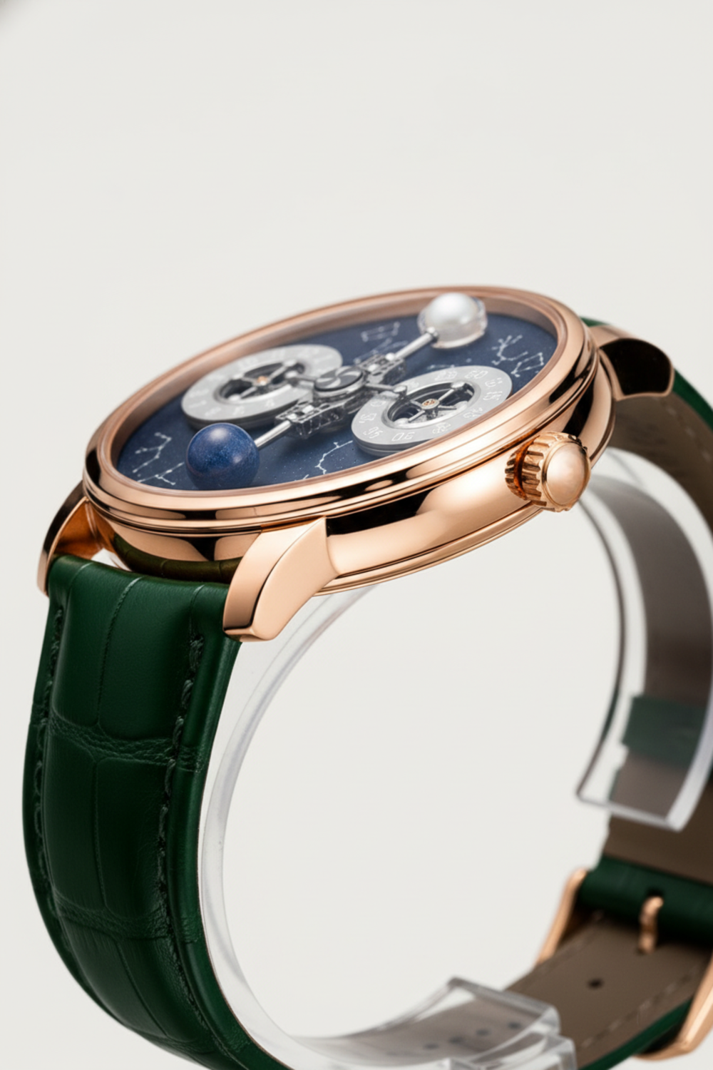 Astral Rosegold Green Orbit Constellation Watch