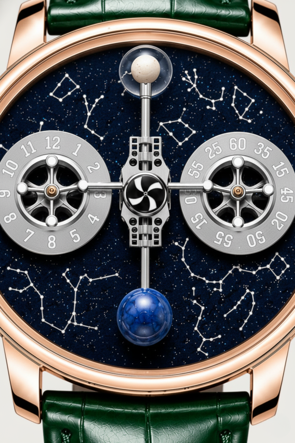 Astral Rosegold Green Orbit Constellation Watch