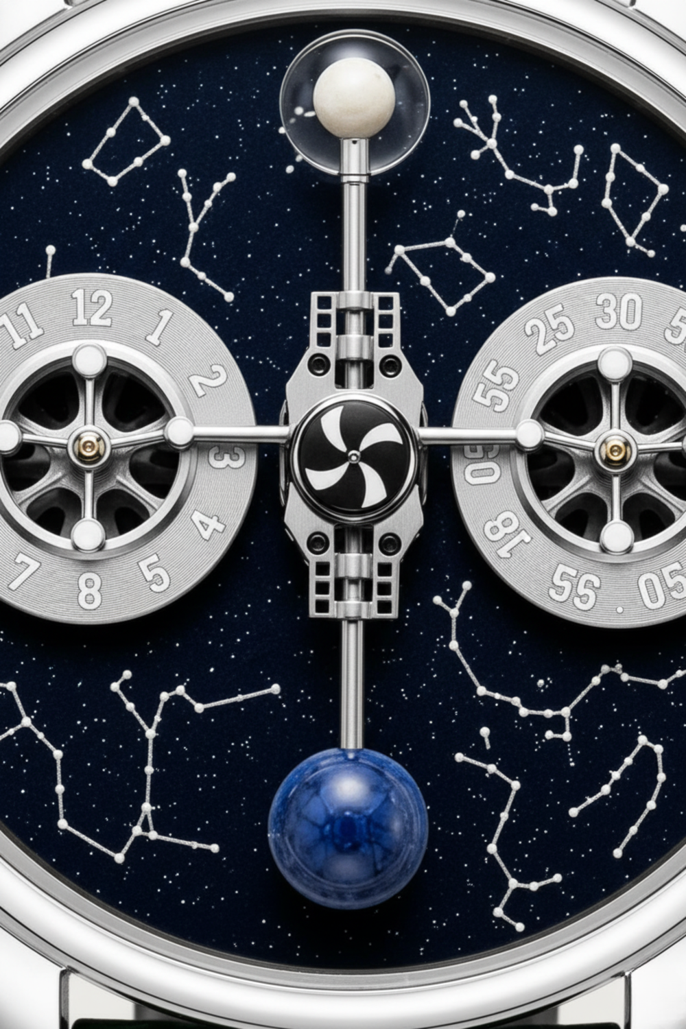 Astral Silver Green Orbit Constellation Watch
