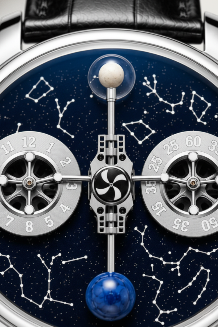 Astral Black Orbit Constellation Watch