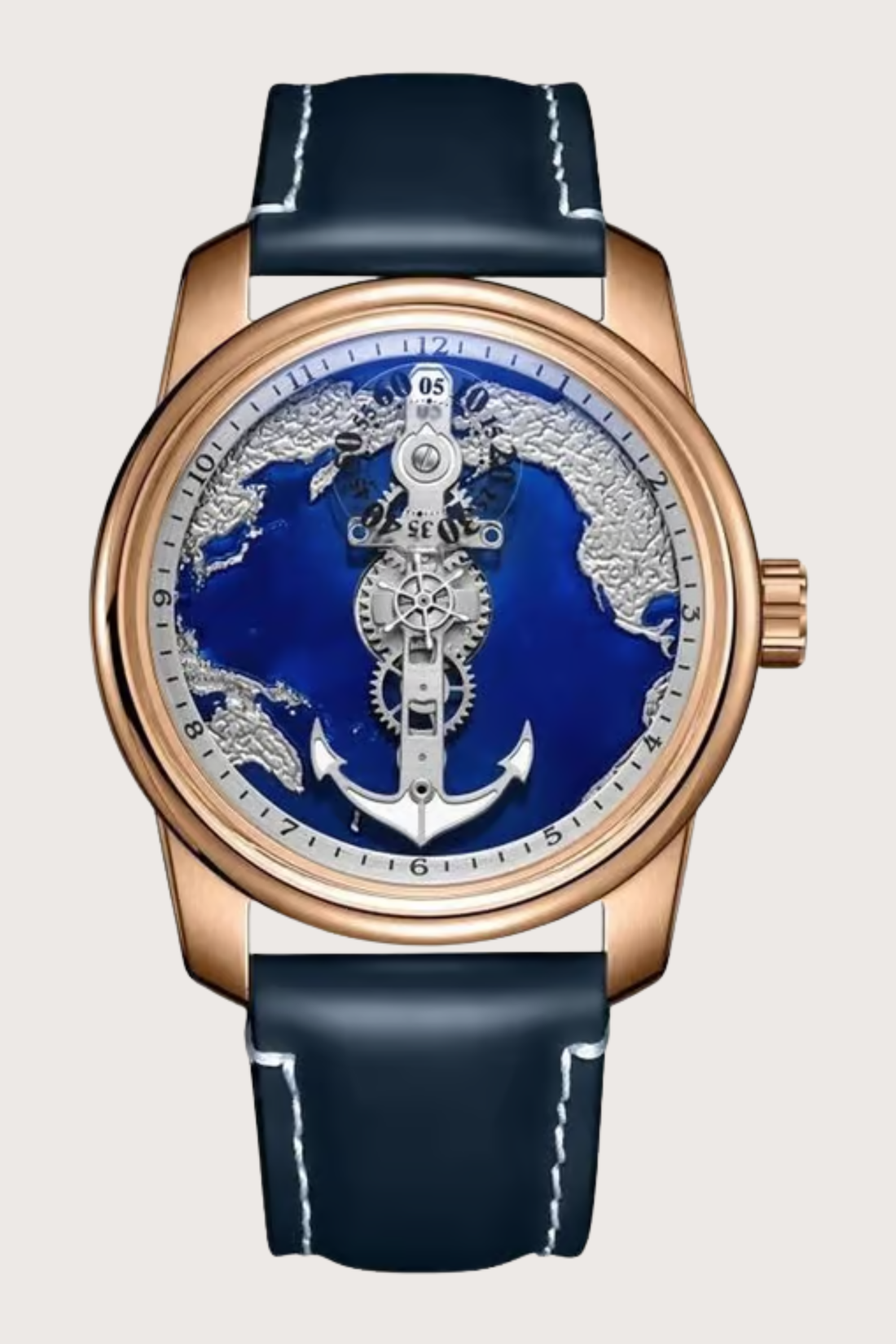 Aurora Nautica | Blue RoseGold Sailing automatic watch (ZIVROARNTBLURSGLD0129)