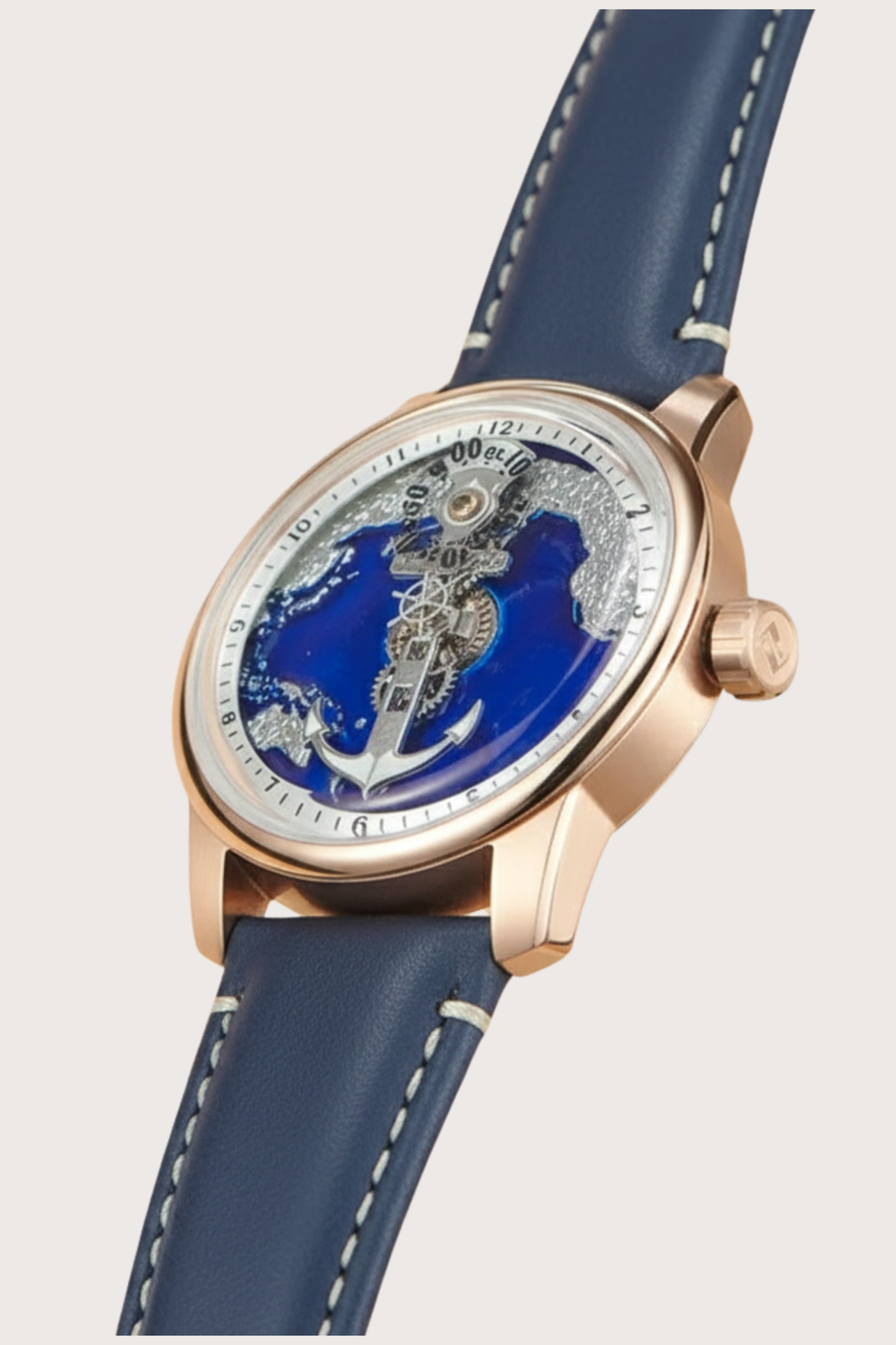 Aurora Nautica | Blue RoseGold Sailing automatic watch (ZIVROARNTBLURSGLD0129)