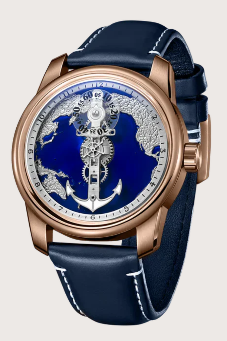 Aurora Nautica | Blue RoseGold Sailing automatic watch (ZIVROARNTBLURSGLD0129)