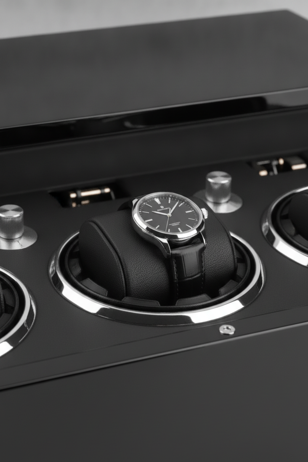 Automatic Rotation Six Slots Black Watch Winder