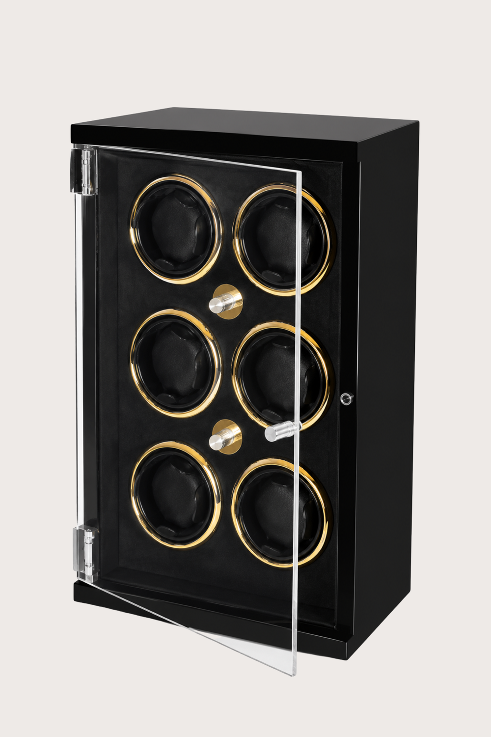 Automatic Rotation Six Slots Black Watch Winder