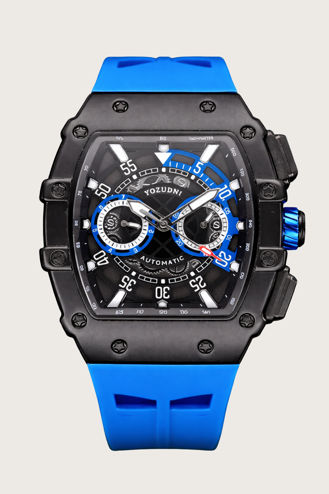 YOZUDNI Blue Vortex | Octagon Skeleton Automatic Edition