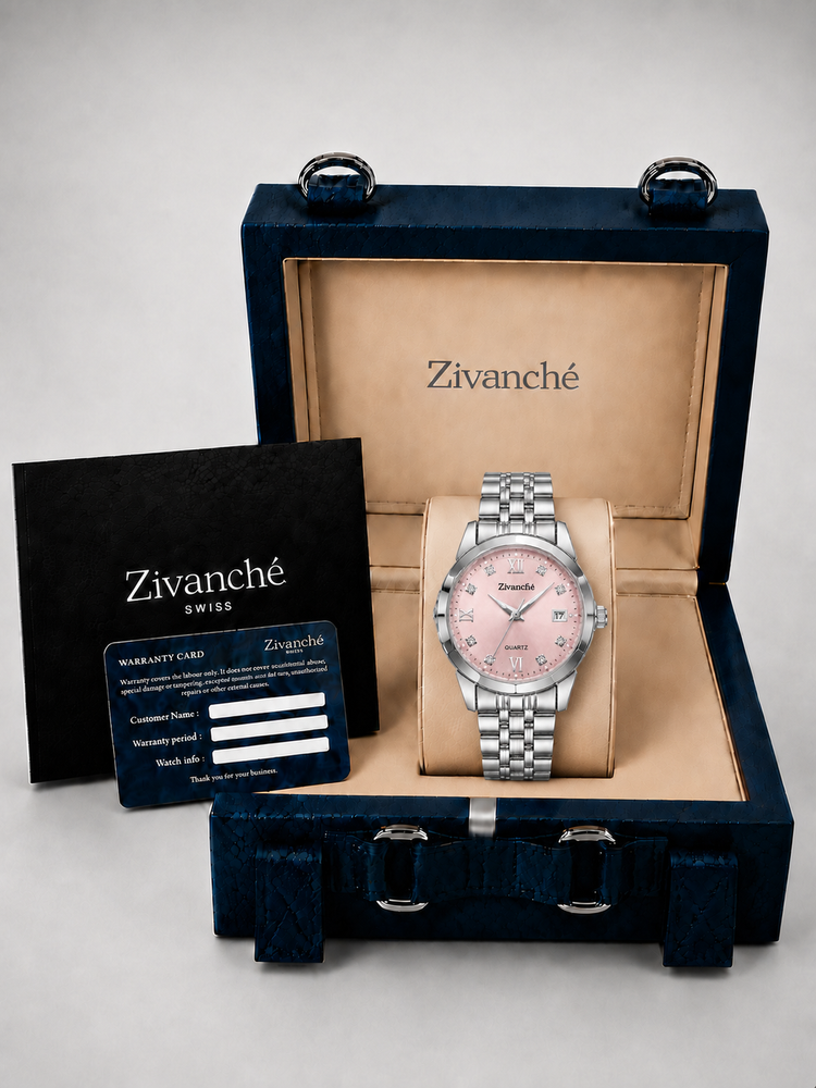 Stellar Grace Silver Pink Quartz Edition Watch (44580762)