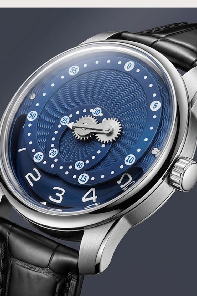 Celestial Orbit Blue Dial Timepiece Mechanical Watch