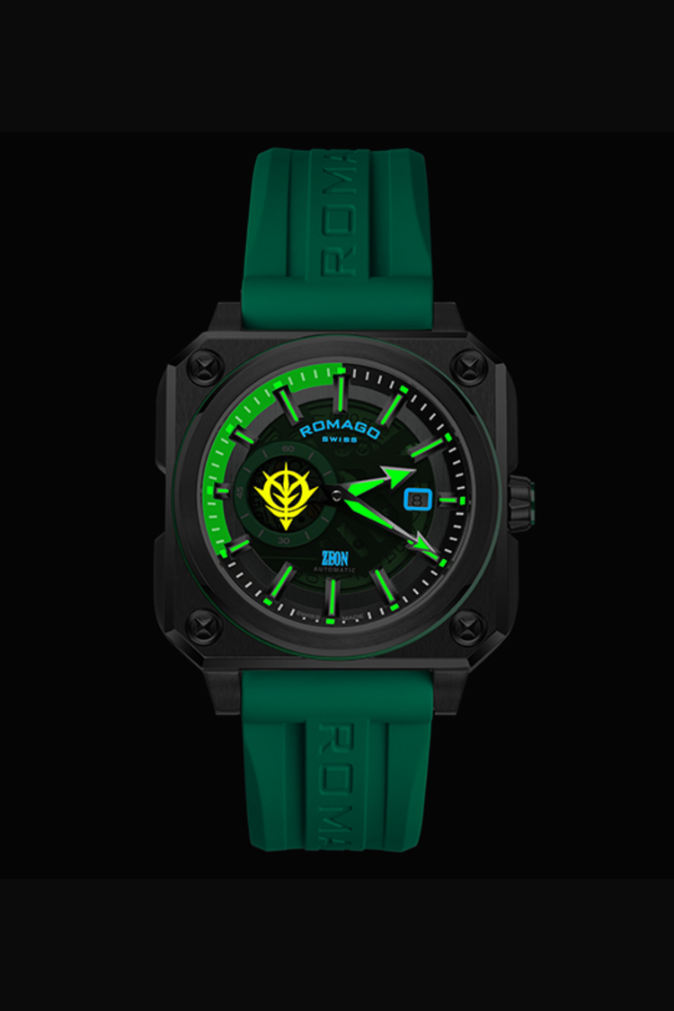 Char’s Zaku Romago Green Automatic Watch