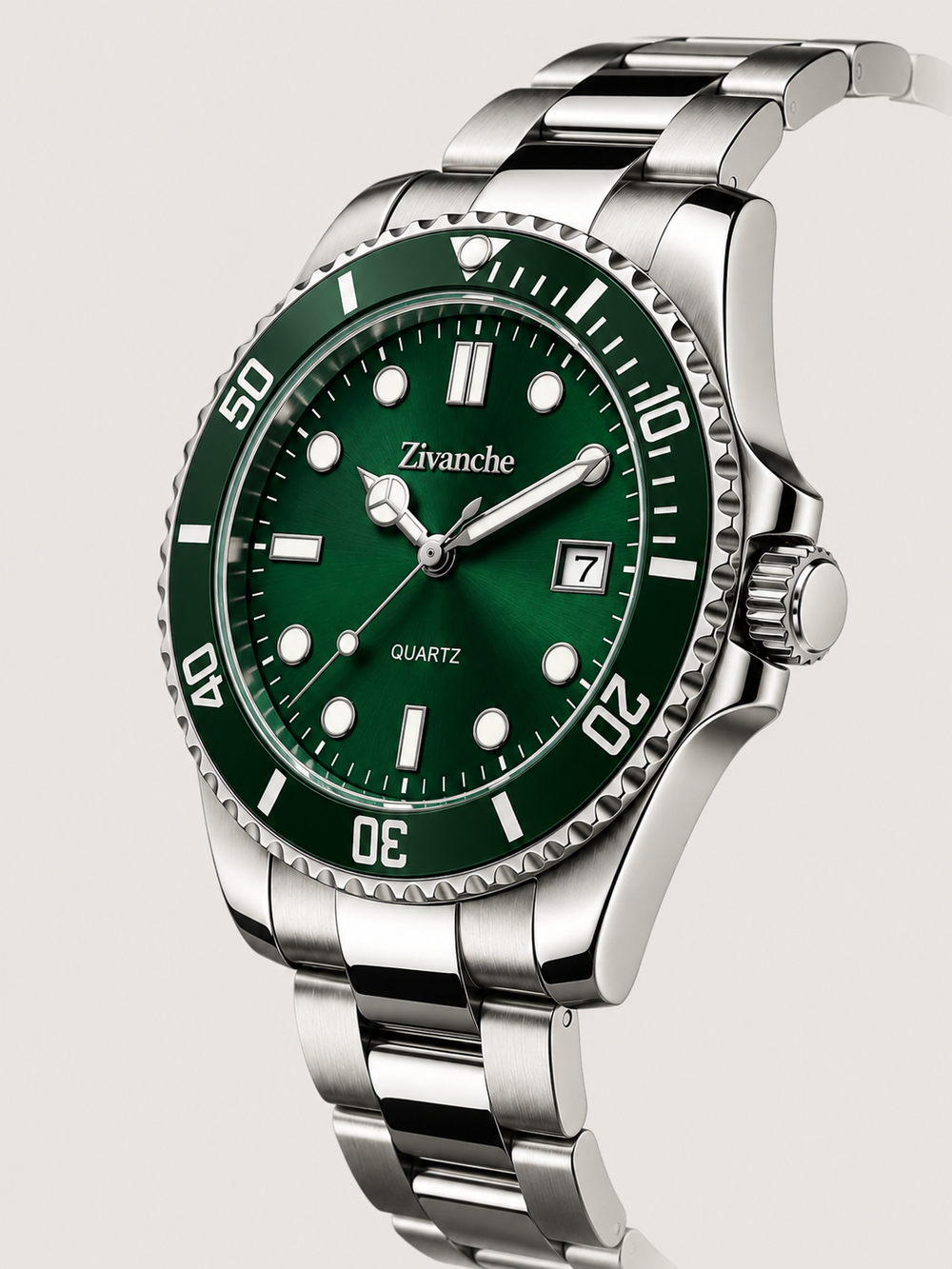 Royal Horizon Silver Green Quartz Edition Watch (45530877)