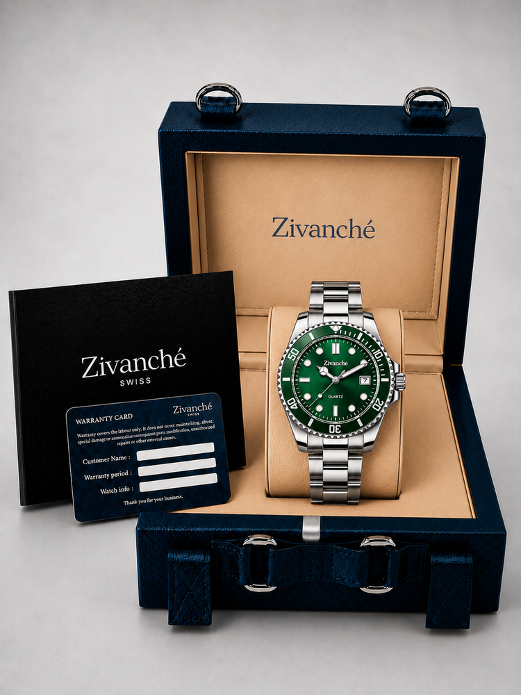 Royal Horizon Silver Green Quartz Edition Watch (45530877)