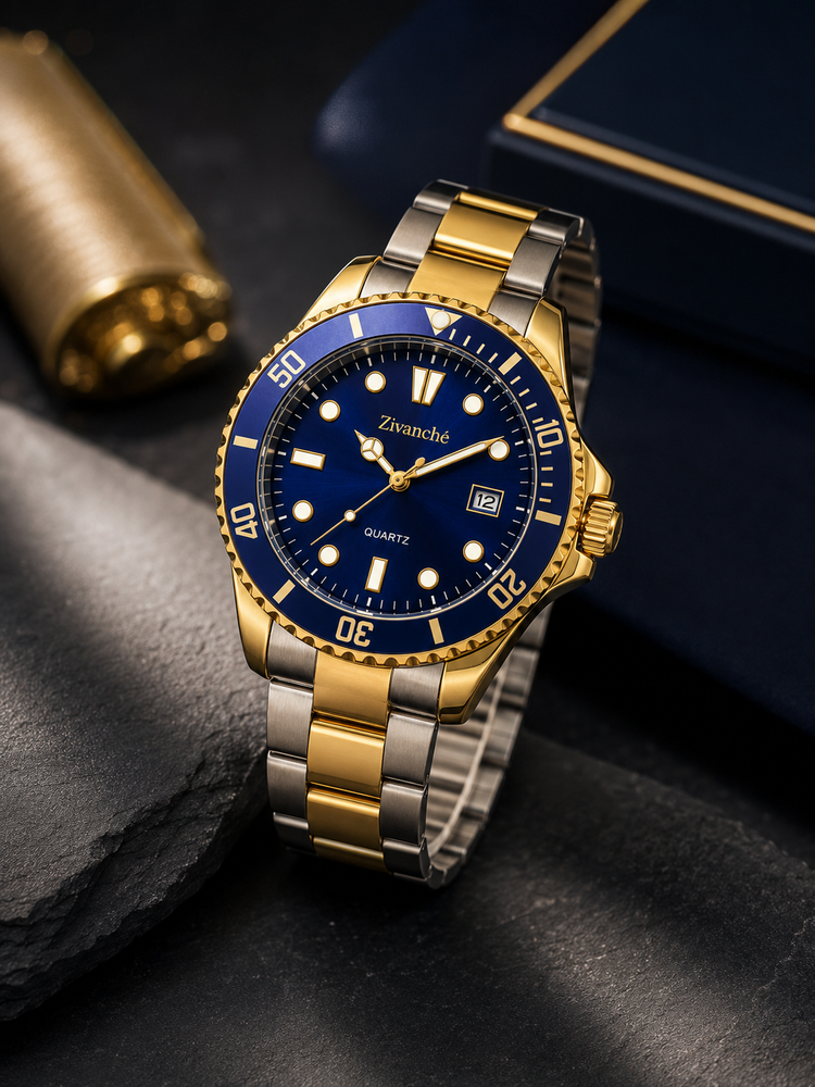 Royal Horizon Blue Dual Tone Quartz Edition Watch (44658752)