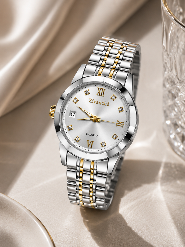 Stellar Grace Pearl Dual Tone Quartz Edition Watch (45530673)