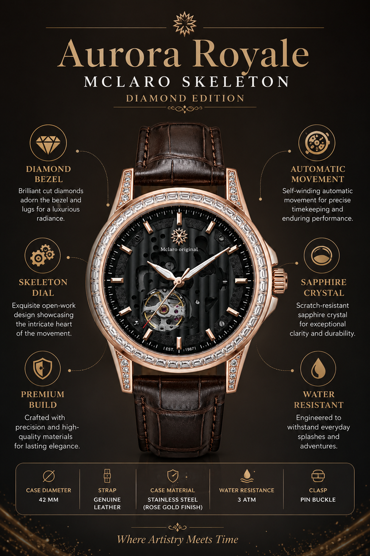 Aurora Royale Mclaro Skeleton Diamond Edition
