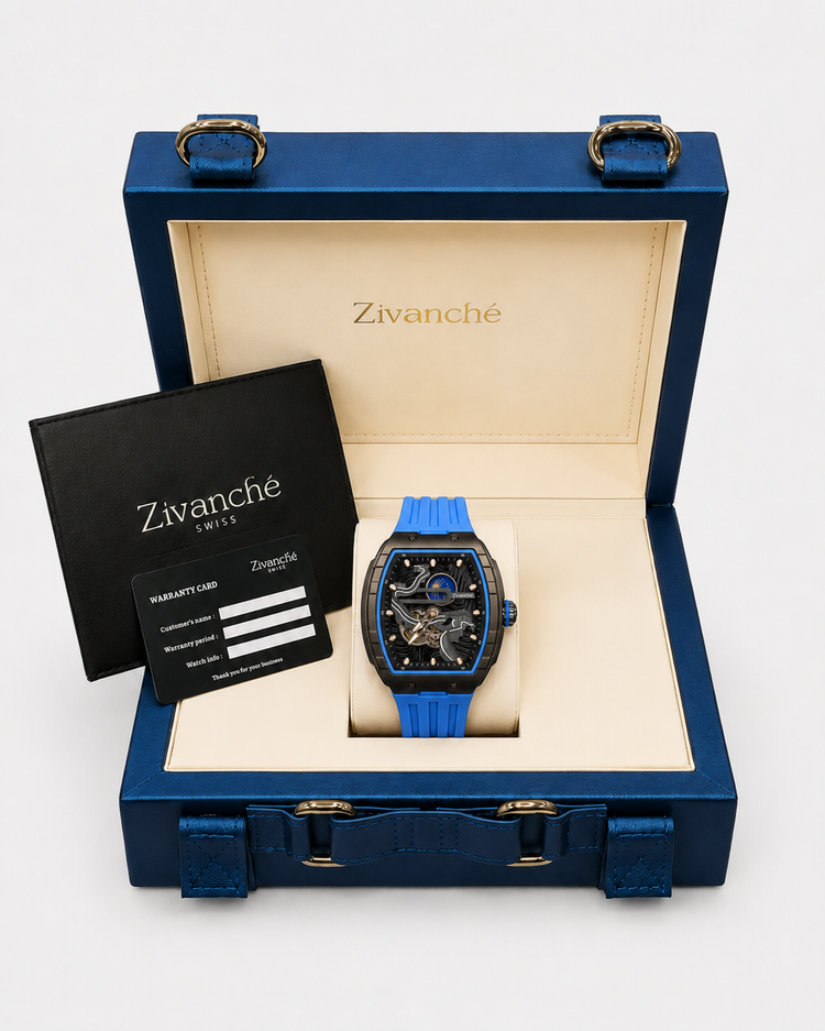 Crimson Orbit Black Blue  Automatic Watch (44658706)
