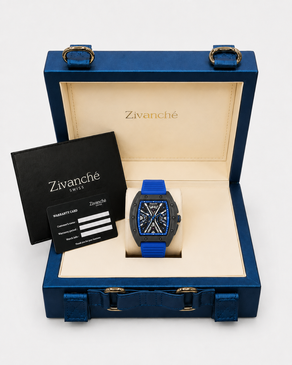Hypervolt Black Blue Automatic Watch (44658704)