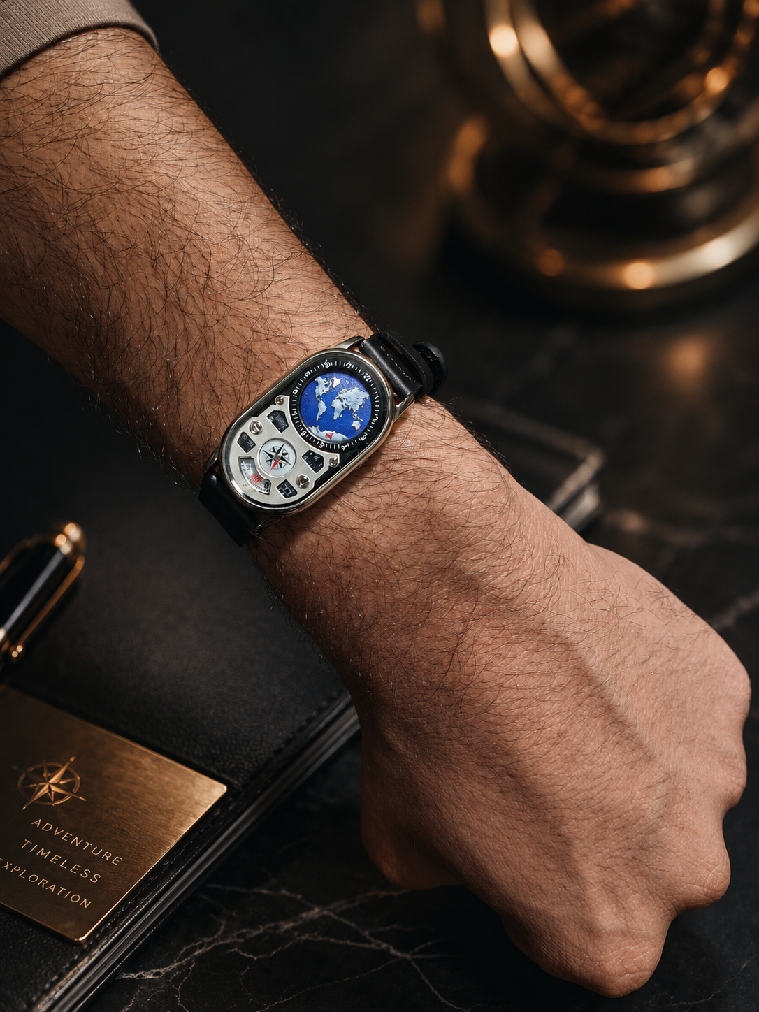 Luxury Moon Orbit Navigation Dashboard Limited Edition Watch