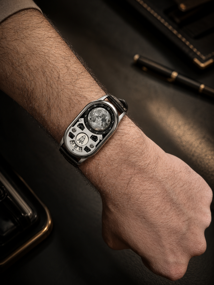 Luxury Moon Rocket Beam Astronaut Dashboard Limited Edition Watch