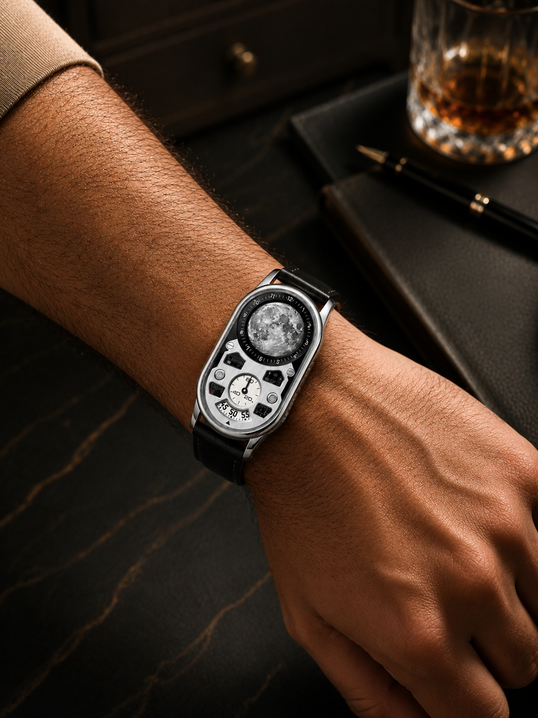 Luxury Moon Orbit Astronaut Dashboard Limited Edition Watch