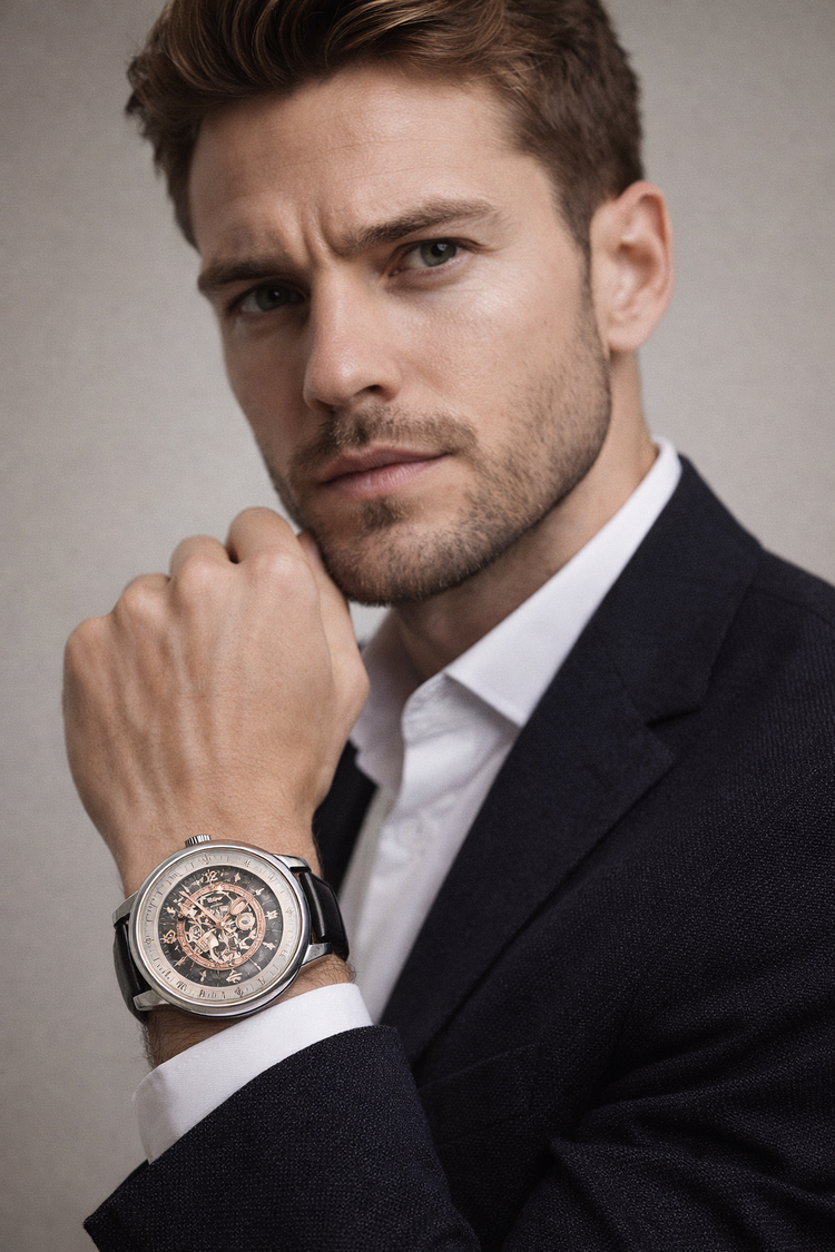 Chronarch Sovereign | Black Rose Gold Mechanical Watch