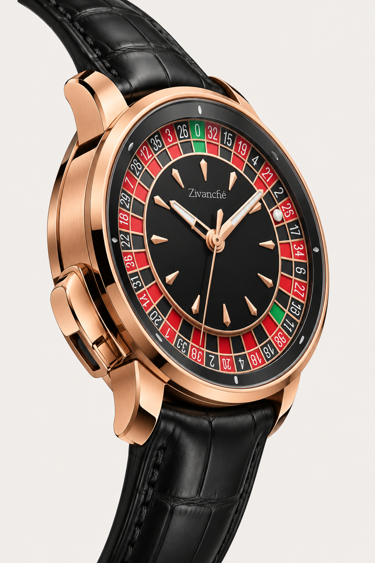 Casino Series Rose Gold Poker Roulette Automatic Watch (41614817)