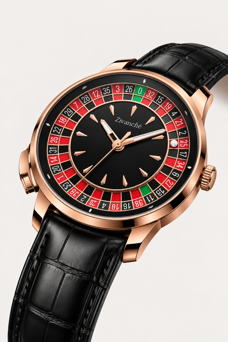 Casino Series Rose Gold Poker Roulette Automatic Watch (41614817)