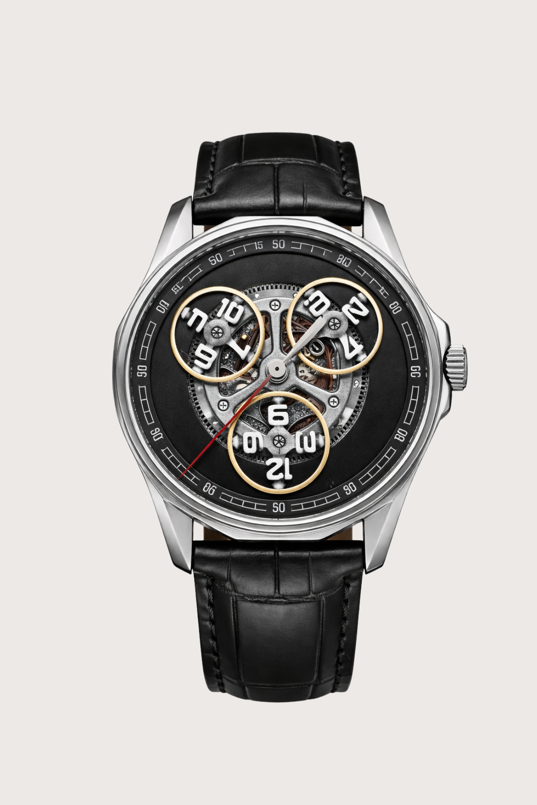 Chronarch Sovereign | Silver Black Mechanical Watch - (41018897)