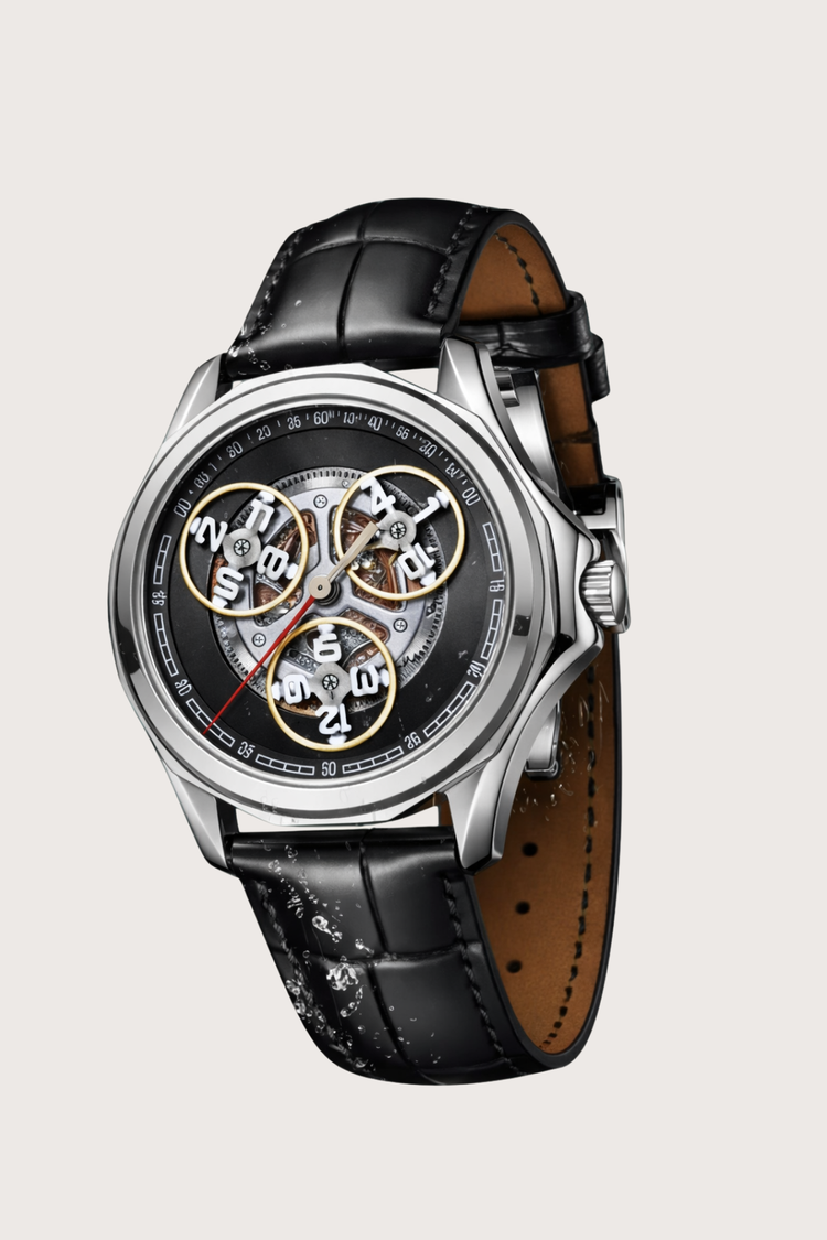 Chronarch Sovereign | Silver Black Mechanical Watch - (41018897)