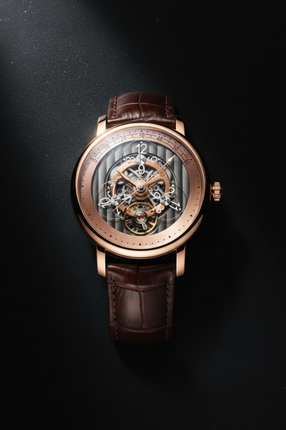Chronarch Sovereign | Rose Gold Brown Mechanical Watch
