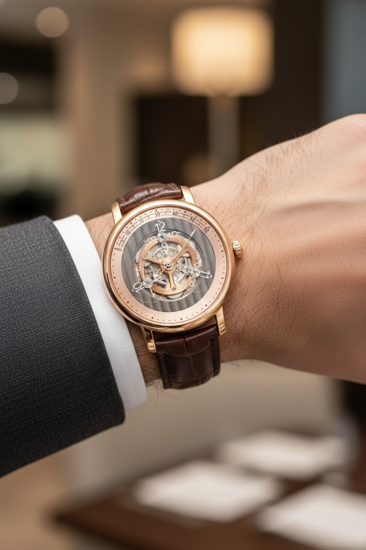 Chronarch Sovereign | Rose Gold Brown Mechanical Watch