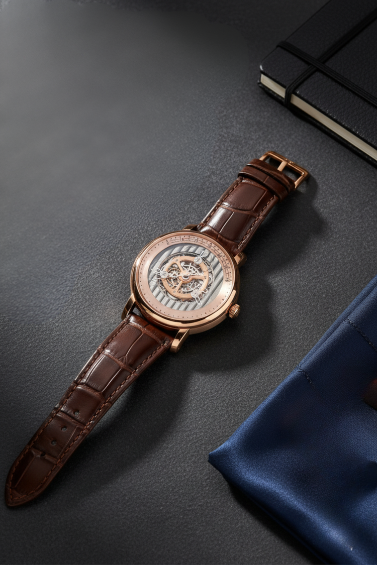Chronarch Sovereign | Rose Gold Brown Mechanical Watch