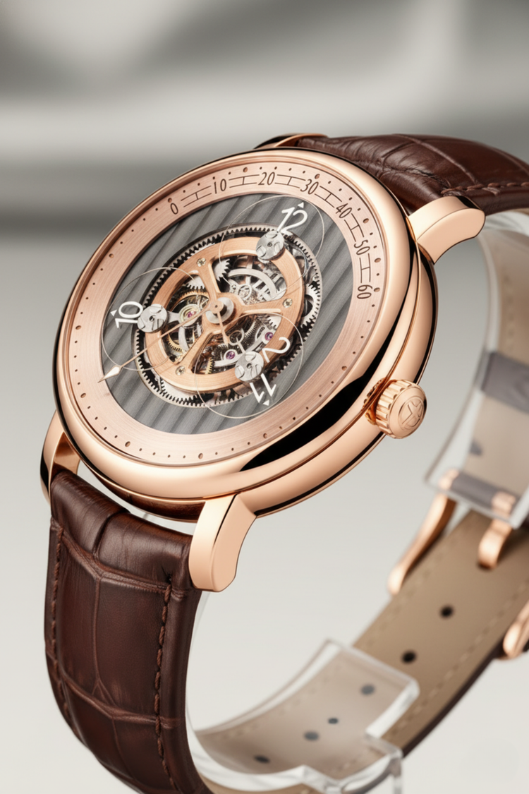 Chronarch Sovereign | Rose Gold Brown Mechanical Watch