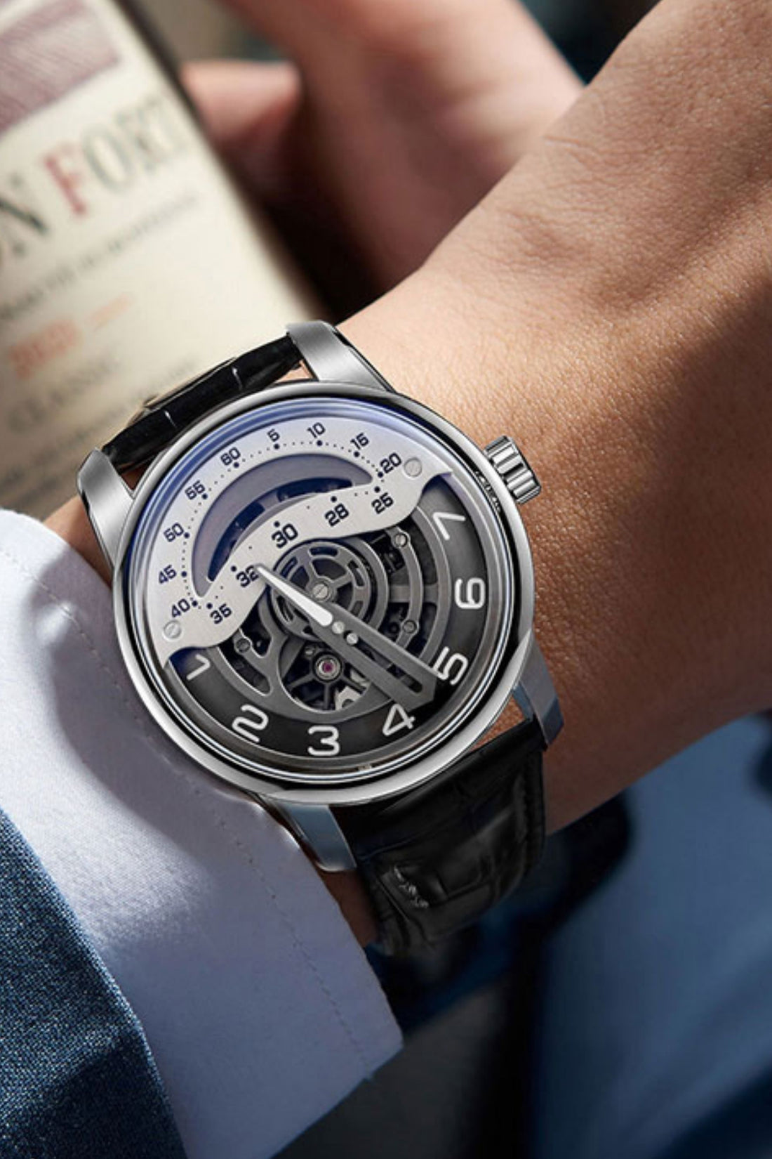 Crescent Orbit Celestial Dial Masterpiece Watch