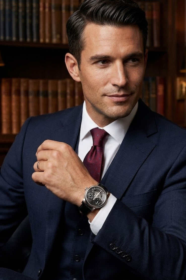 Crescent Orbit Luxury Mechanical Watch