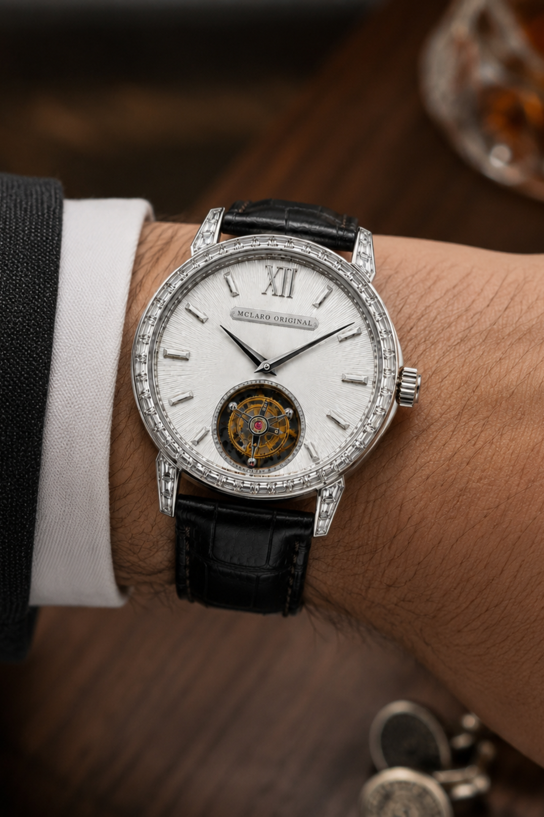 Crystal Tourbillon Rose Gold Mclaro Original Watch