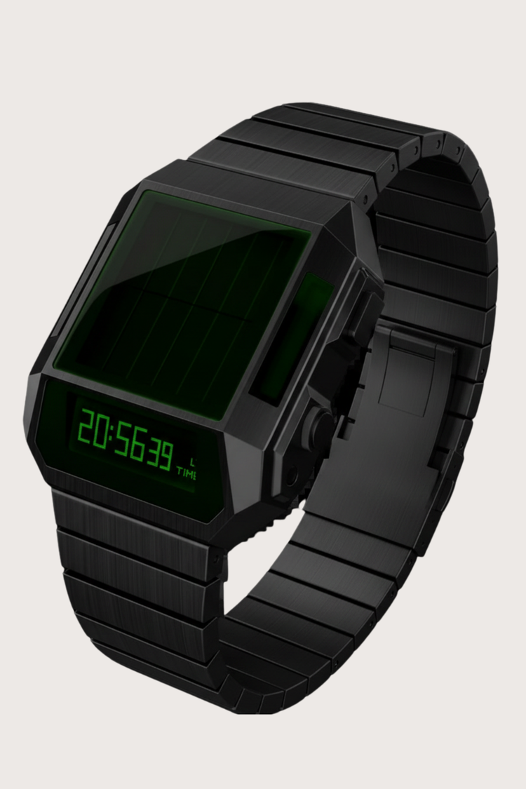 Cyber Era Black-Green Sapphire Digital Watch