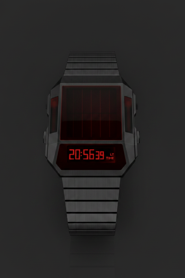 Cyber Era Black-Red Sapphire Digital Watch
