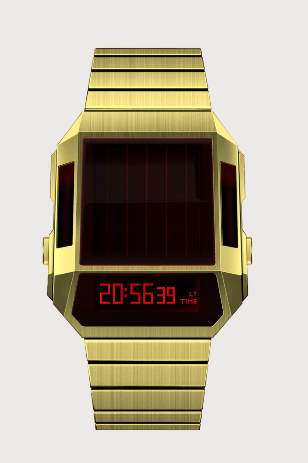 Cyber Era Gold-Red Sapphire Digital Watch
