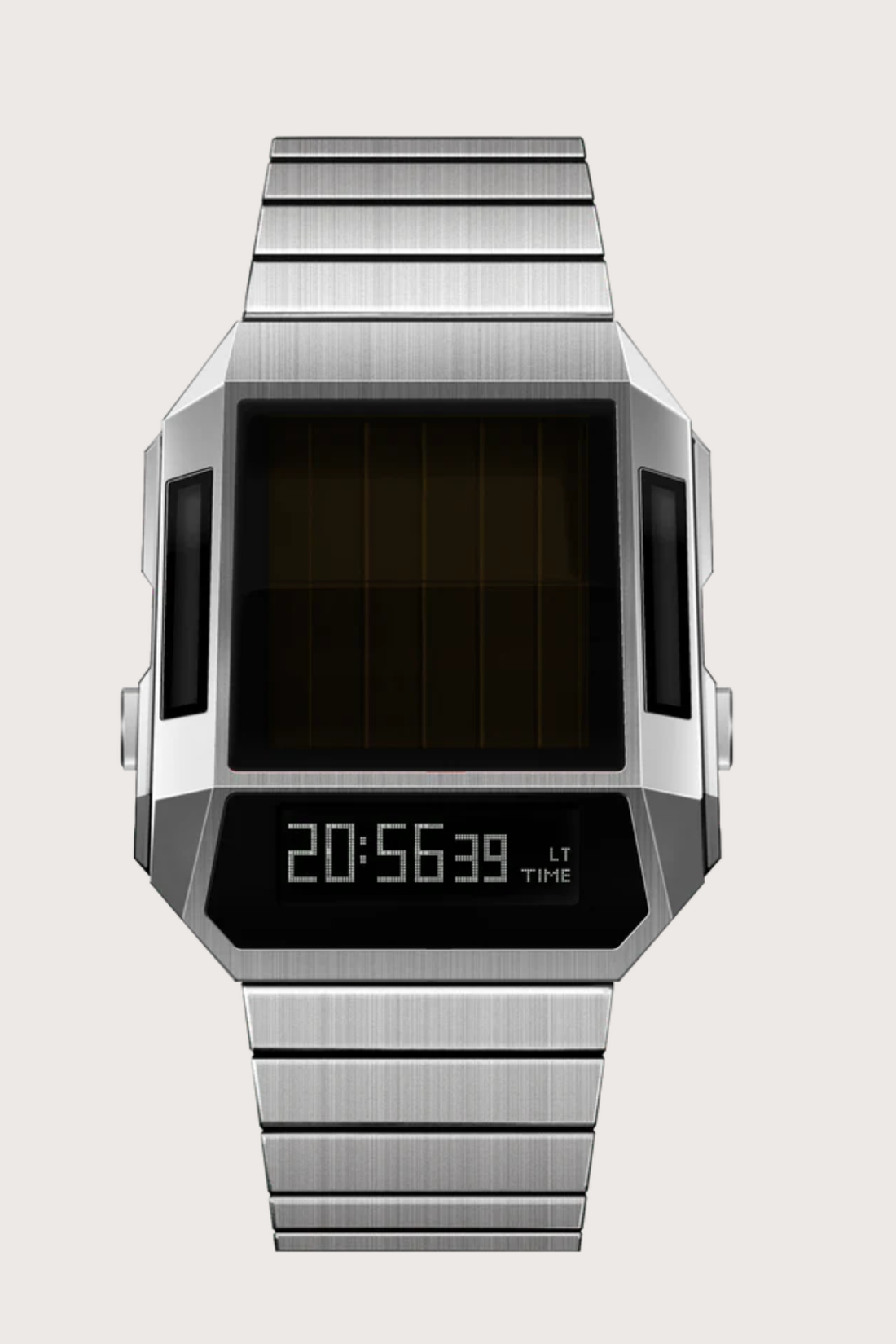 Cyber Era Silver-White Sapphire Digital Watch