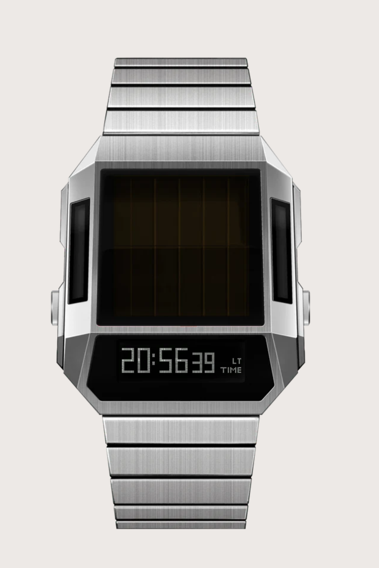 Cyber Era Silver-White Sapphire Digital Watch