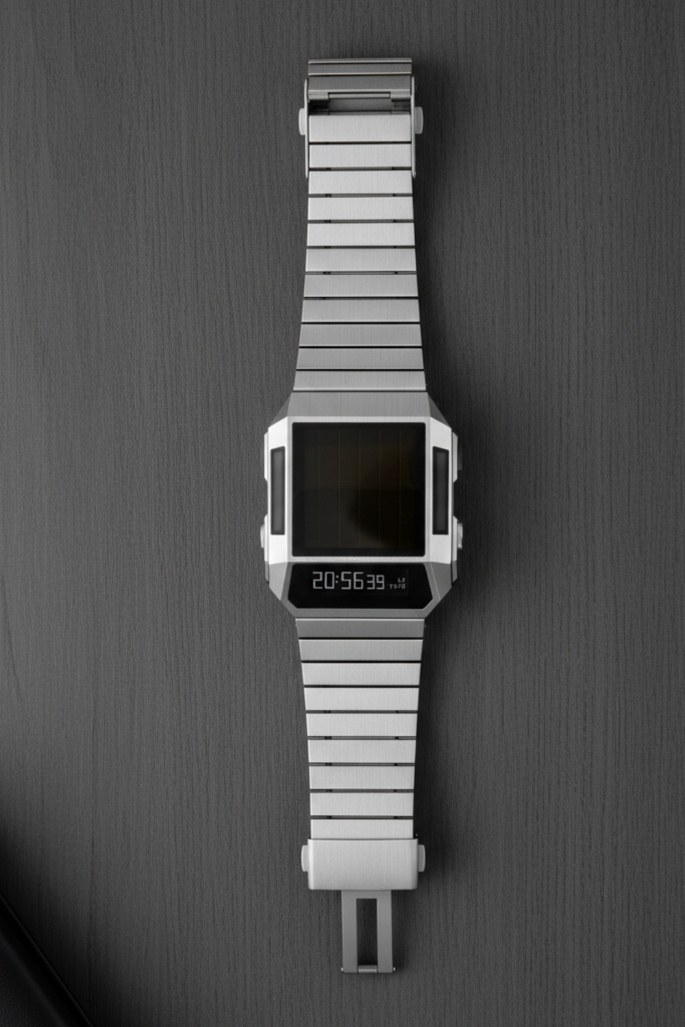 Cyber Era Silver-White Sapphire Digital Watch