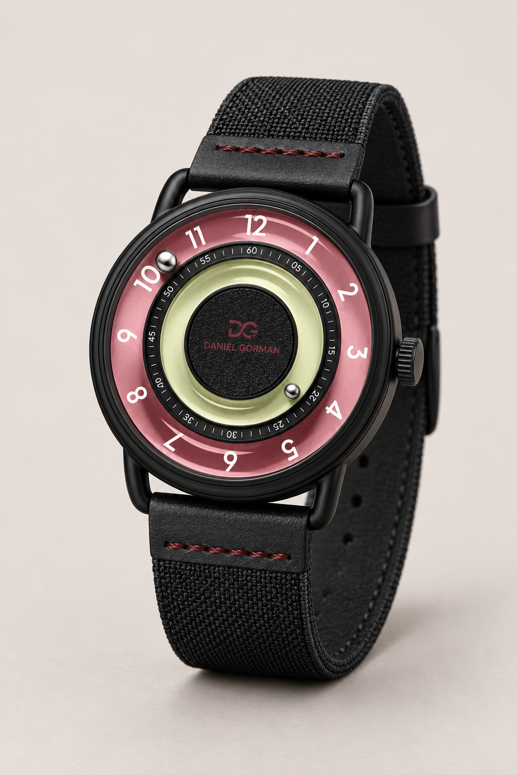 Daniel Gorman Gravity Series Ball Watch - Pink & Light Green